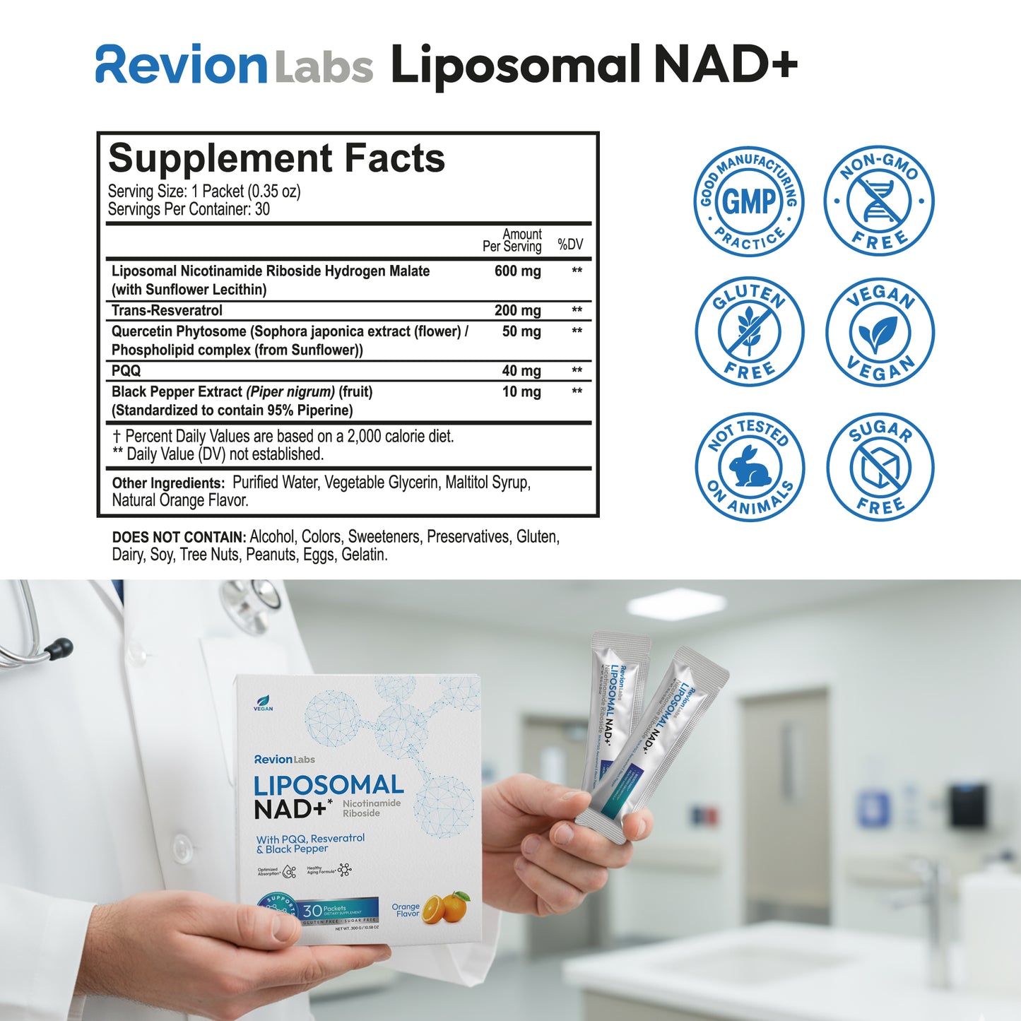 Liposomal NAD+