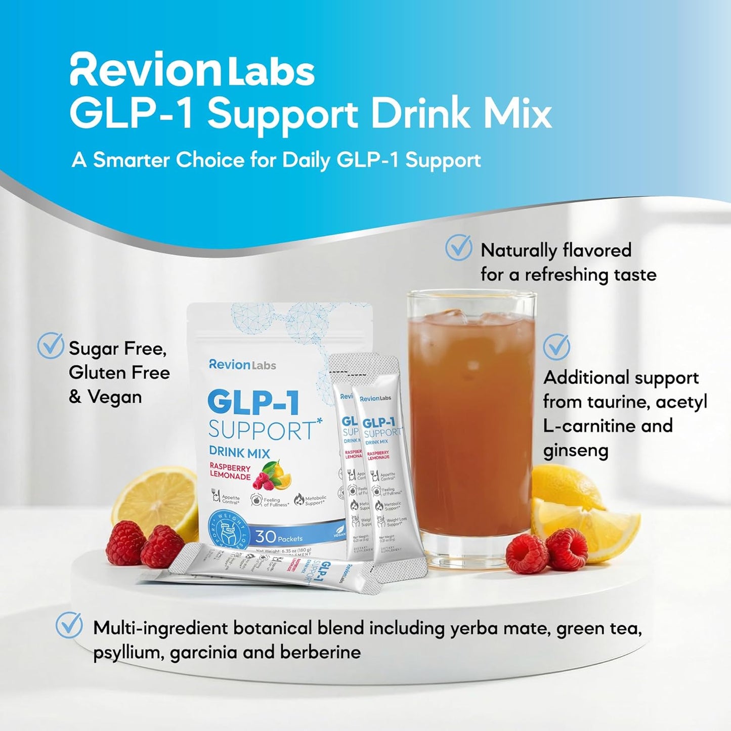 RevionLabs GLP-1 Support Drink Mix Powder
