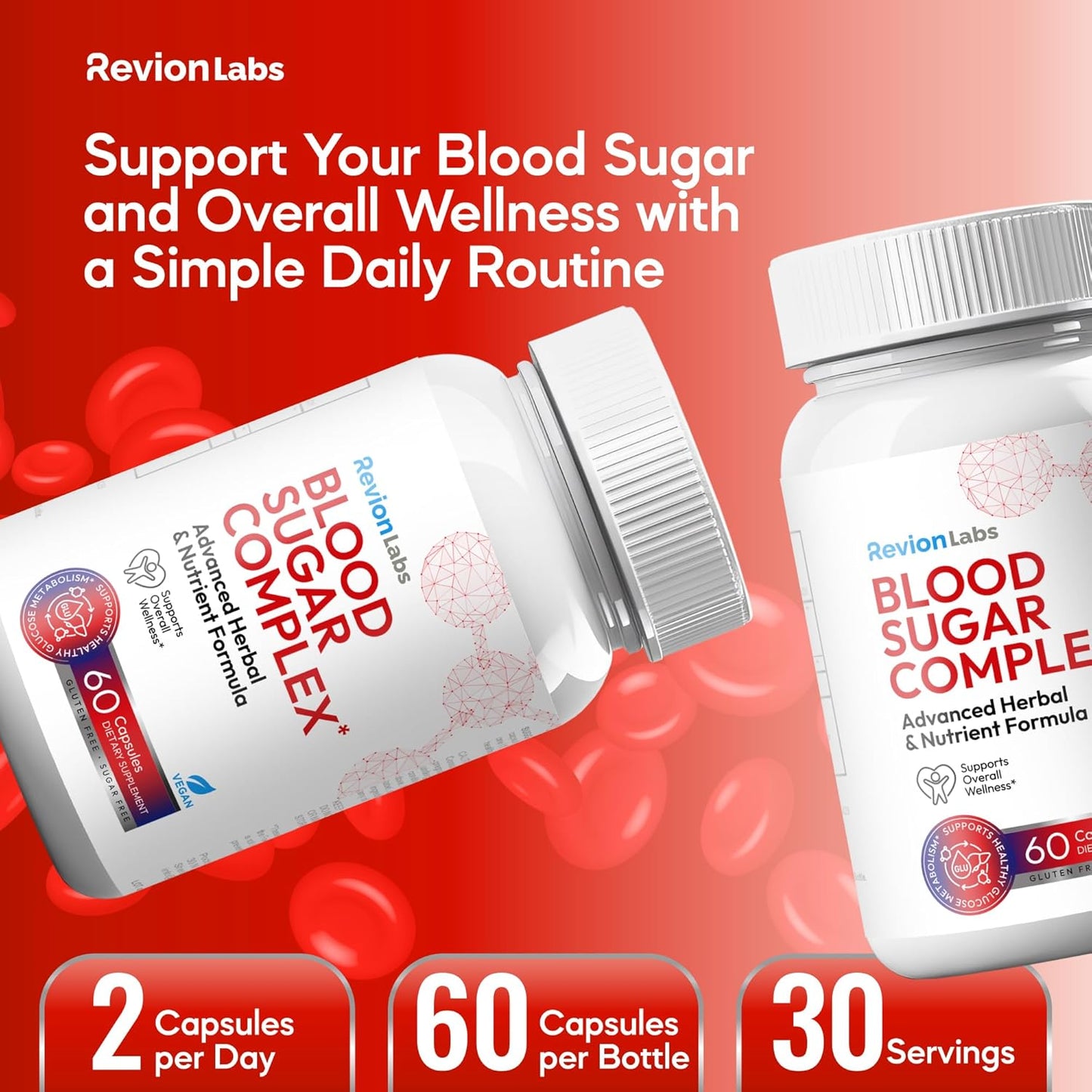 RevionLabs Blood Sugar Complex Support Supplement