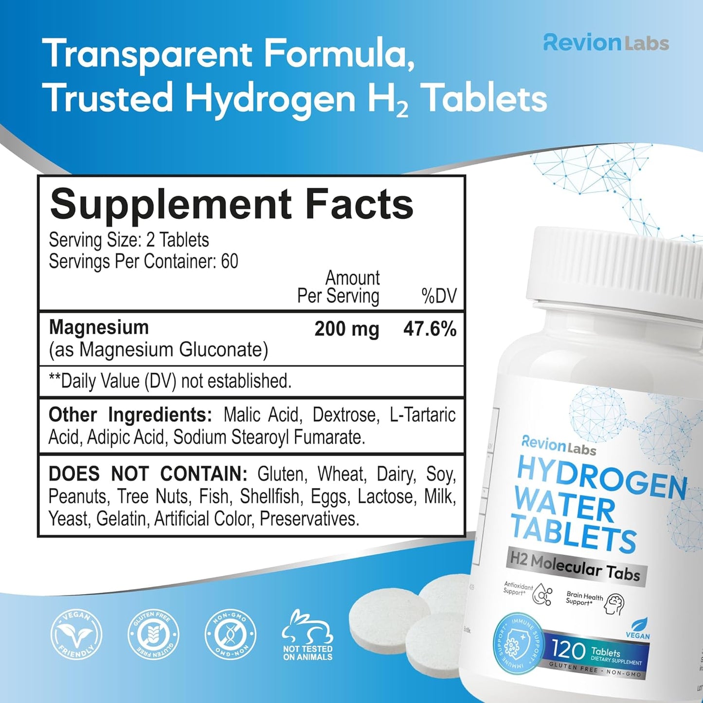RevionLabs Hydrogen Water Tablets